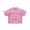 BAPE Line Camo Multi Logo Relaxed Fit Football Jersey Pink