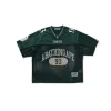 LINE CAMO MULTI LOGO RELAXED FIT FOOTBALL JERSEY GREEN