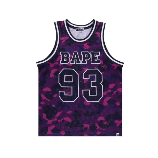 BAPE Color Camo Basketball Tank Top ‘Purple’