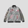 Off-White x AC Milan Varsity Jacket Grey