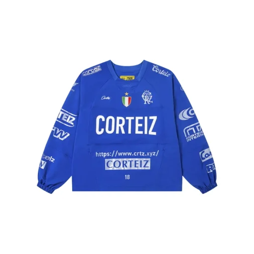 Corteiz Alcatraz Waterproof Windbreaker Crew Neck Rainbow Blue