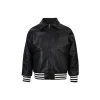 Corteiz Leather Jacket Black