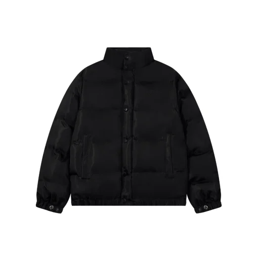 Corteiz Alcatraz Classic Hooded Down Puffer Jacket Black