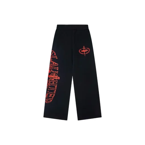 Corteiz Slaughter Gang 21 Savage Pant Black