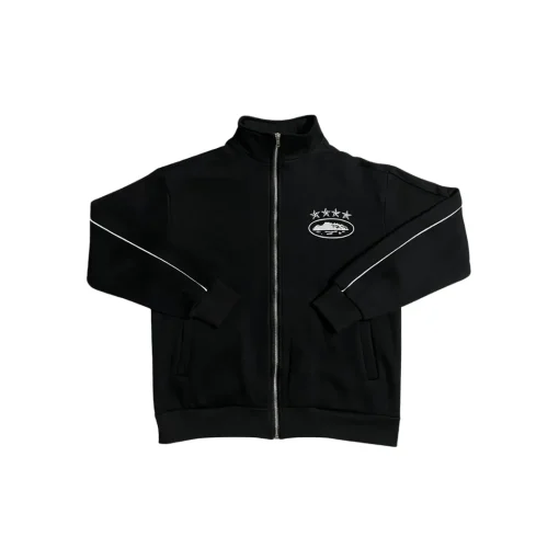 Corteiz Reflective Star Print Jacket Black