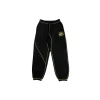 Corteiz Alcatraz Sweatpant Black Yellow Stipe