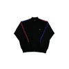 Corteiz VVS Knit Zip Black Red Blue Stripes
