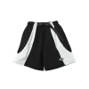 Corteiz Alcatraz Patchwork Windbreaker Shorts Black White