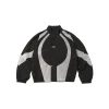 Corteiz Alcatraz Color Blocked Windbreaker Black Gray