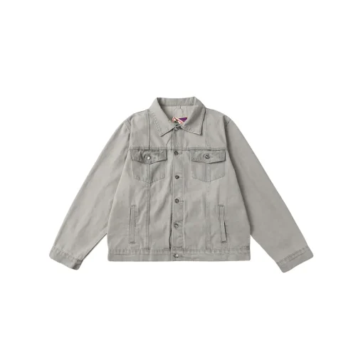 Corteiz C Star Denim Jacket Gray