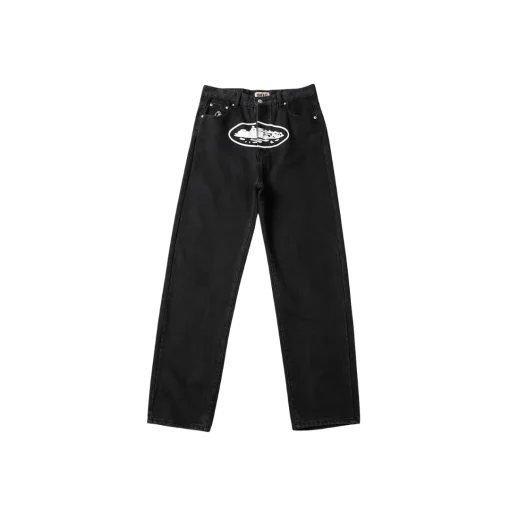 Corteiz Alcatraz C Star Denim Jeans Black