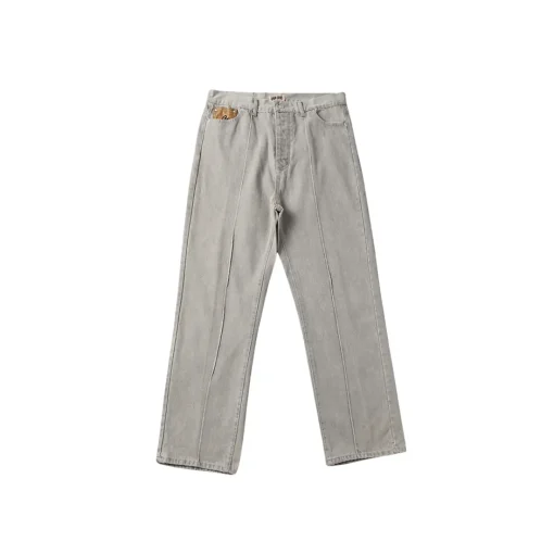 Corteiz Alcatraz C Star Denim Jeans Gray