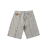 Corteiz Alcatraz C Gray Denim Short Jeans