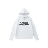 Amiri Classic Print Logo White Hoodie