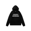 Amiri Classic Print Logo White Black Hoodie