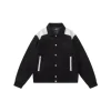 Amiri Embroidered Logo Black Jacket