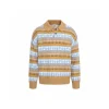 Ami Paris Fair Knit Polo Sweater Natural