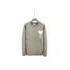 Ami Paris Large Heart Logo Blended Crew Neck Knit Sweater Black