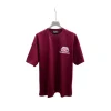 Balenciaga Designed Monogram T Shirt Maroon