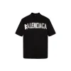 Balenciaga Tape Type Medium Fit T Shirt Faded Black