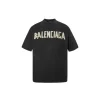 Balenciaga Tape Type Medium Fit T Shirt Faded Black
