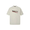Balenciaga Short Sleeve Stencil T-Shirt Cream