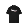Balenciaga Tape Type Medium Fit T Shirt Faded Black