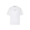 Balenciaga Logo Medium Fit T-Shirt Vintage Cotton Jersey White