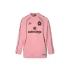 Balenciaga Dubai Soccer Long Sleeve T Shirt Polyester Pink