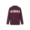 Balenciaga Dubai Soccer Long Sleeve T Shirt Polyester Maroon