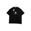 Balenciaga Black T Shirt With White Logo