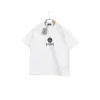 Balenciaga White T Shirt With Black Logo