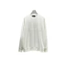 Balenciaga Oversized Full White Sweater With Monogram