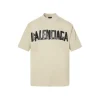 Balenciaga Tape Type T Shirt Medium Fit Beige