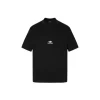 Balenciaga T Shirt Faded Washed Black