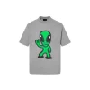 Balenciaga T Shirt Gray Alien Design