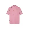 Balenciaga Short Sleeve Pink T Shirt With Design