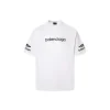 Balenciaga Short Sleeve T Shirt White With Logo Black