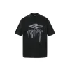 Balenciaga 3B Liquified Oversized T Shirt Washed Black