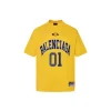 Balenciaga Basketball Oversized T Shirt Yellow