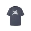 Balenciaga Oversized Short Sleeve T Shirt Gray With Paris Monogram