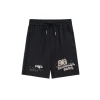 Balenciaga Shorts Black With White BB Monogram