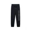 Balenciaga Trouser Text Print Pant Black