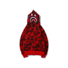 BAPE Camo Shark Full Zip Hoodie Red