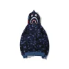 BAPE Camo Shark Full Zip Hoodie Blue