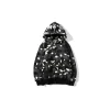 BAPE Shark Head Glow In The Dark Polka Dot Camouflage Full Zip Hoodie Black