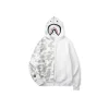 BAPE Shark Hooded Hoodie Duo Colour White And Gray Dot