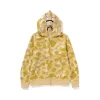 BAPE Shark Hooded Hoodie Yellow