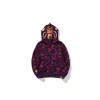 BAPE Shark Hooded Hoodie Purple
