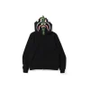 BAPE Shark Hooded Hoodie Black With Forest Green Design